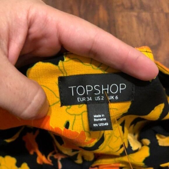 TOPSHOP womens blouse top shirt tee - Picture 2 of 6